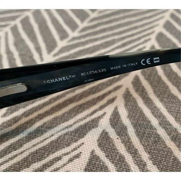 CHANEL EYE Glasses 3127 black Frames & Case CC LOGO Hardcase AUTHENTIC - Picture 7 of 12